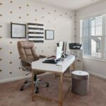 decorated home office